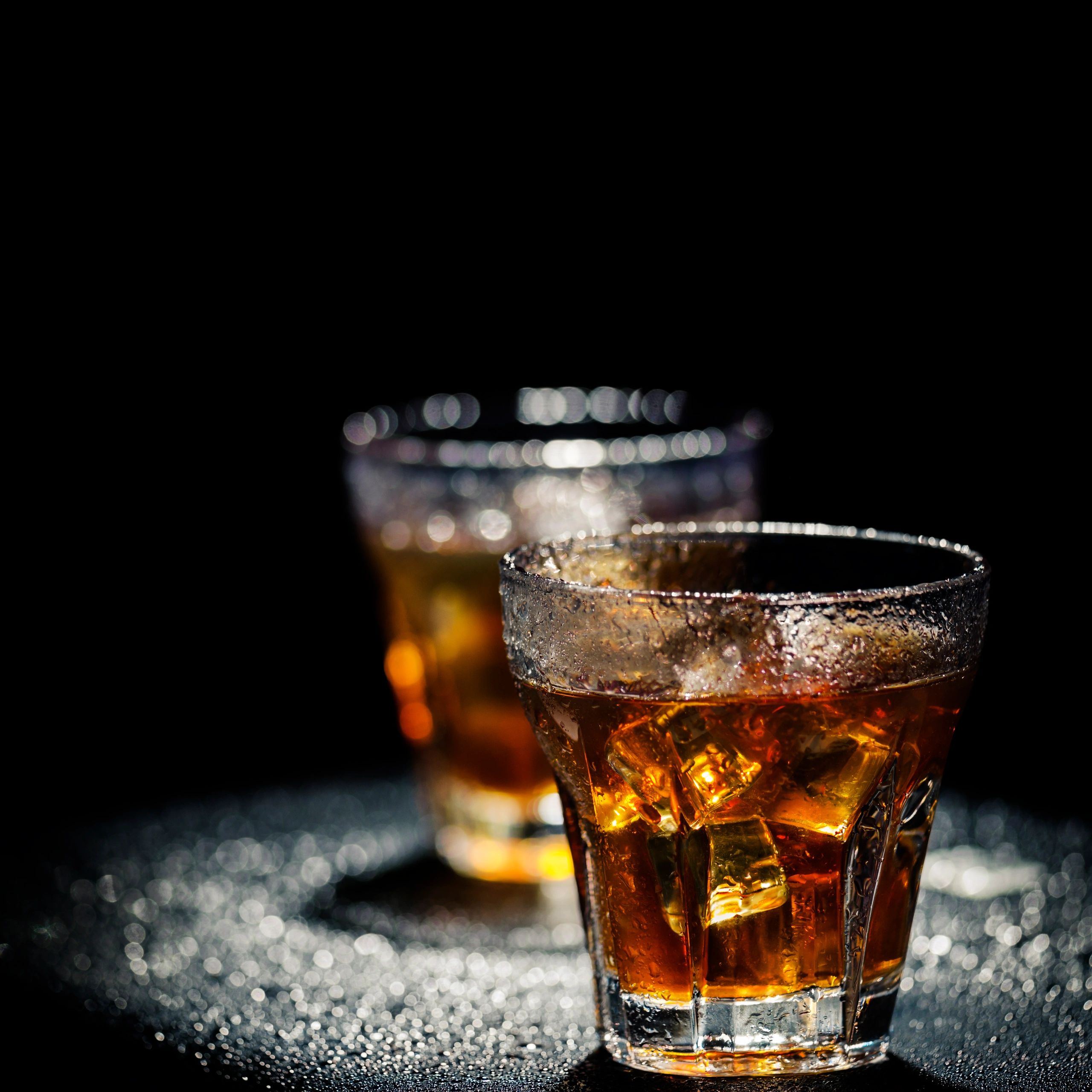 Craft cocktails served over ice